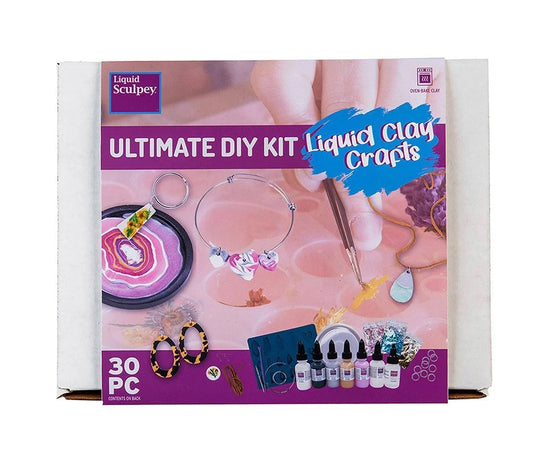 Polymer Clay Starter Kit, 22 32 42 Colors of Oven-Bake Clay Blocks, 5  Sculpting Tools, and 30 Jewelry Accessories