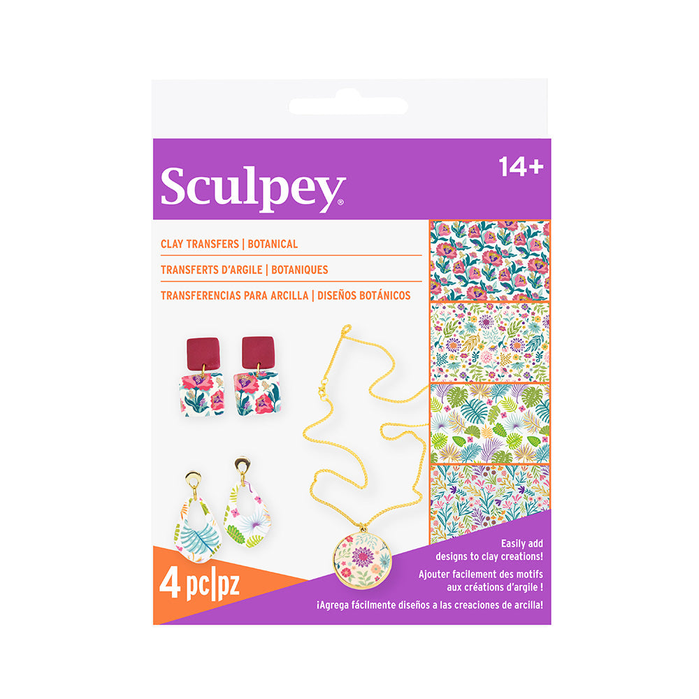 Sculpey Clay Transfers - Botanical