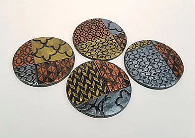 Flexible texture sheets 14x17 cm for polymer clay - Nature