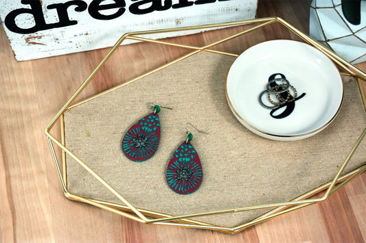 Souffle Textured Multimedia Earrings