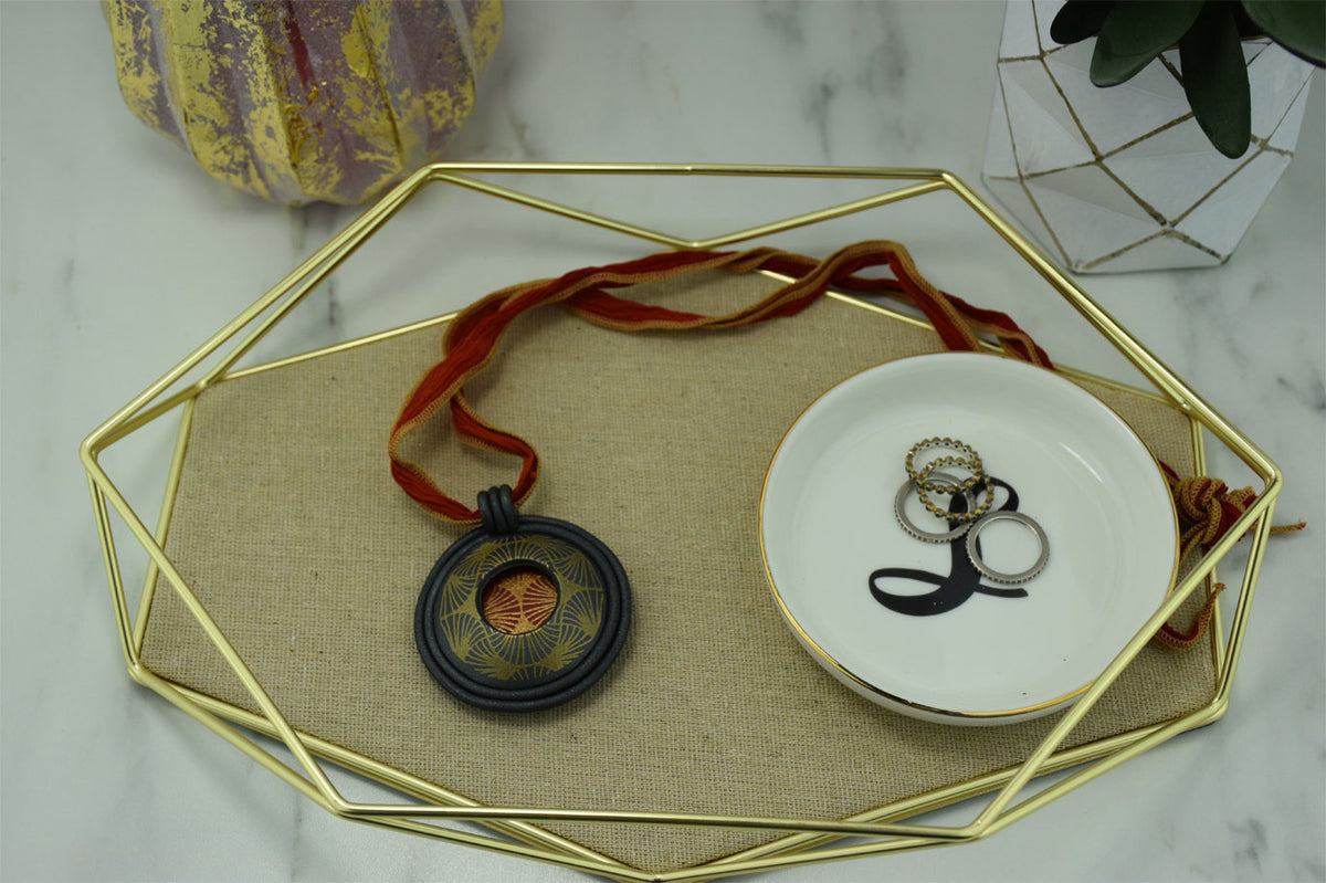 Premo Silkscreen Bubble Pendant