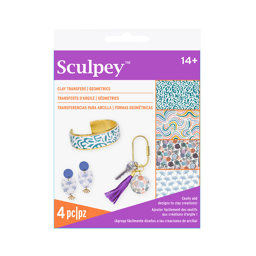 Sculpey Clay Transfers - Geometric
