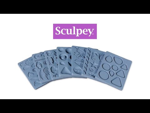  Sculpey Tools Geometric Texture Sheet Set, reusable 2