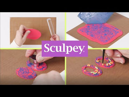 Sculpey Soufflé™ Silkscreen Slab Earrings