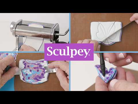 Sculpey Soufflé™ Layered Butterfly Earrings