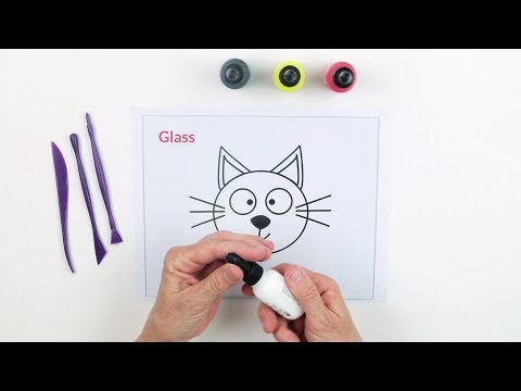 Liquid Sculpey® Kitten Face Window Cling