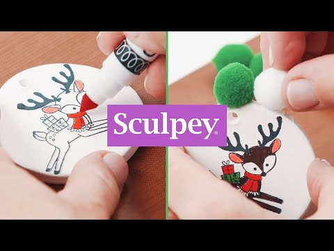 Sculpey Air-Dry™ Stamped Ornament