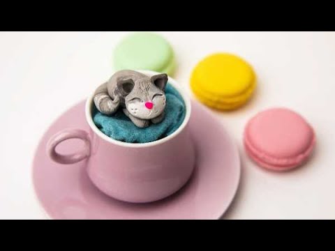 Sculpey Bake Shop® Sleepy Kitty in a Cup