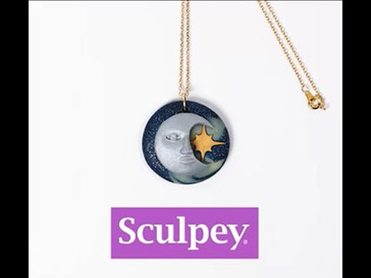 Liquid Sculpey® and Sculpey Premo™ Moon Pendant