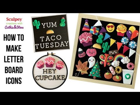 Sculpey® Soufflé™ Letter Board Icons
