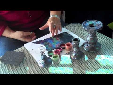 Sculpey Premo™ Faux Raku Candlesticks