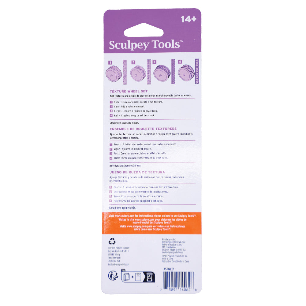 Sculpey Tools™ Texture Wheel Set