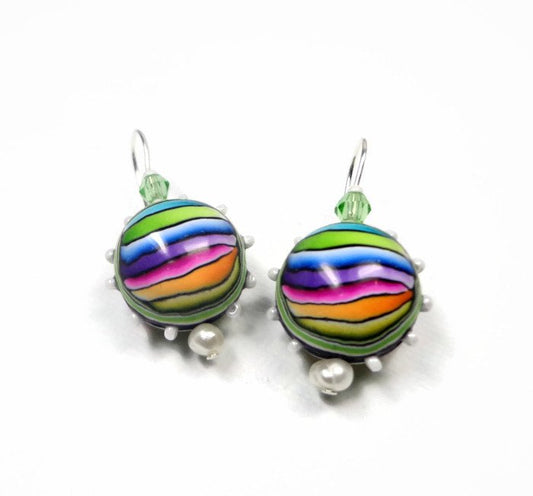 Premo™ Rainbow Ball Earrings