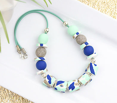 Sculpey Premo™ Speckled Tube Bead Necklace