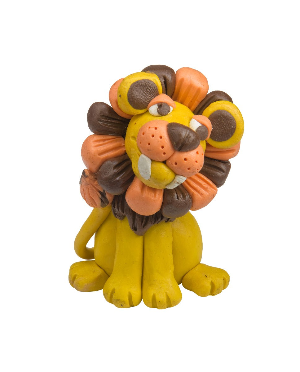 A lion, soft clay art  Clay art, Clay diy projects, Clay figures