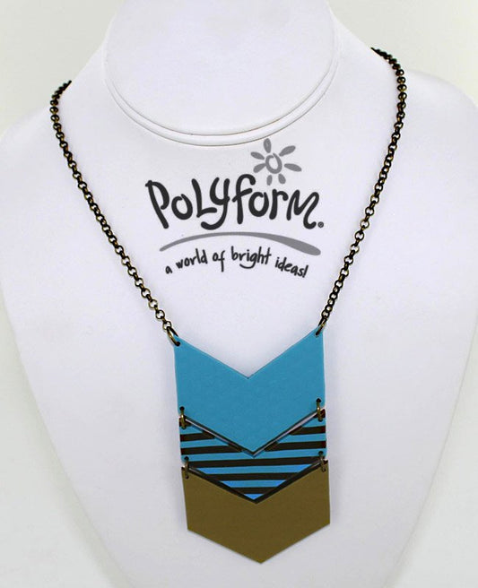 premo! Geometric Chevron Necklace