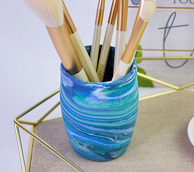 Sculpey III® Marbled Brush Container