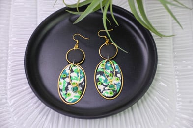 Sculpey Premo™ & Sculpey Soufflé™ Cherry Tree Beads Collaboration Earrings