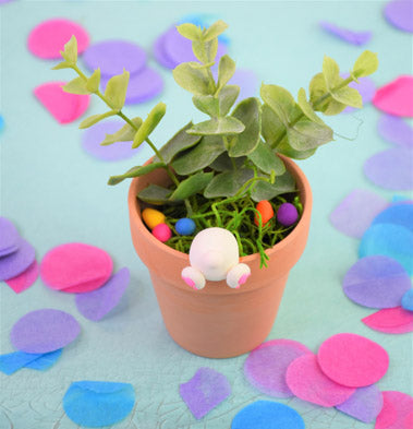Decorative Easter Bunny Flower Pot