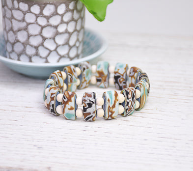 Sculpey Soufflé™ Mist Over Fiji Bracelet