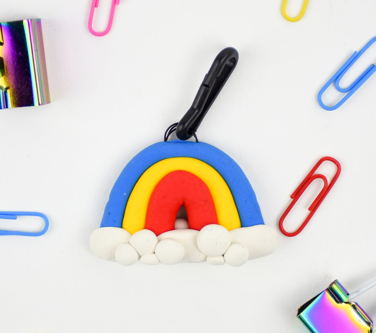Sculpey Bake Shop® Rainbow Backpack Tag