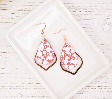 Sculpey Premo™ + Sculpey Souffle™ Paint Dots Earrings