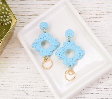 Sculpey Premo™ + Sculpey Souffle™ Textured Earrings