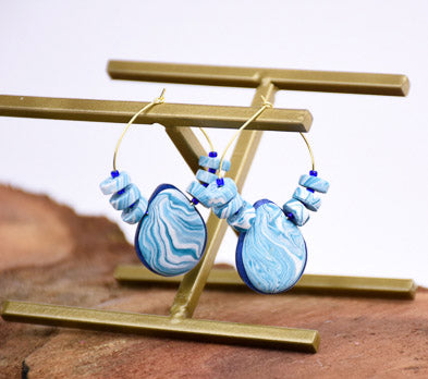 Sculpey Souffle™ and Liquid Sculpey® Heishi-Bon Earrings