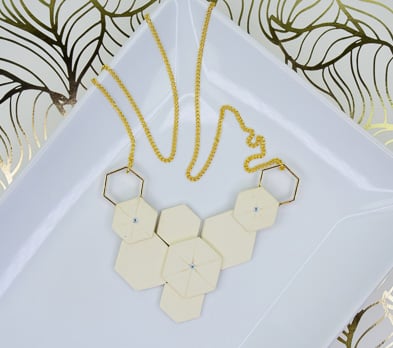 Sculpey Premo™ Honeycomb Necklace
