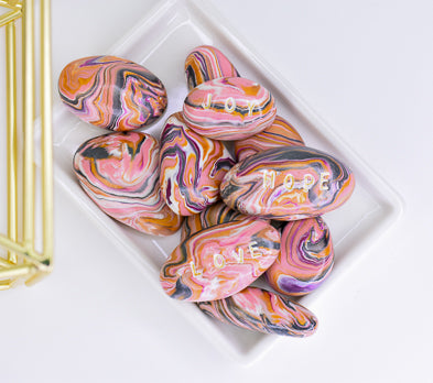 Sculpey Soufflé™ French Pink Faux Rhodochrosite Stones