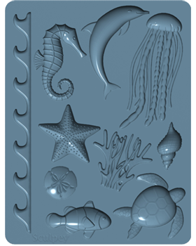 Sculpey Tools™ Oven-Safe Molds:  Sea Life