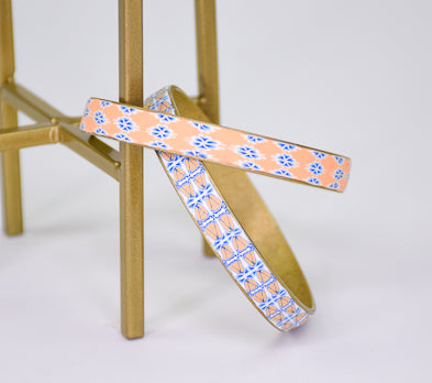 Sculpey Premo™ Apricot Canework Inlay Bangles