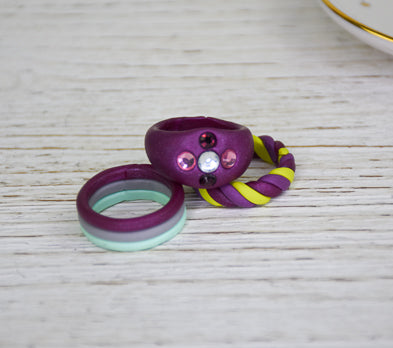 Final image for Sculpey Premo™ Chunky Rings