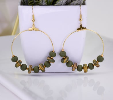 Sculpey Premo™+ Sculpey Souffle™ Camouflage Hoops