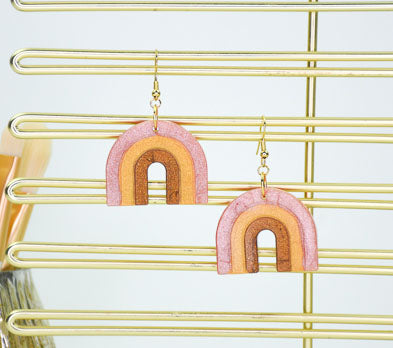 Liquid Sculpey® Golden Rainbow Earrings