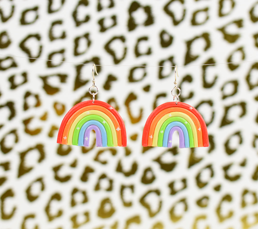 Sculpey Air-Dry™ Rainbow Earrings