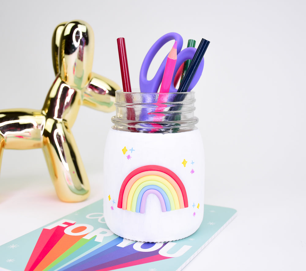 Sculpey III® Rainbow Mason Jar