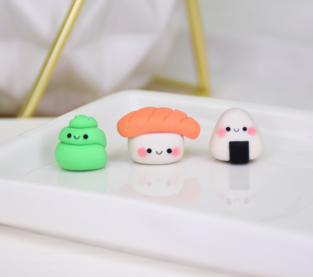 Sculpey Bake Shop® Eraser Clay Sushi Friends Charms