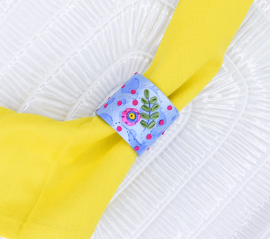 Sculpey Premo™ Floral Slab Napkin Ring
