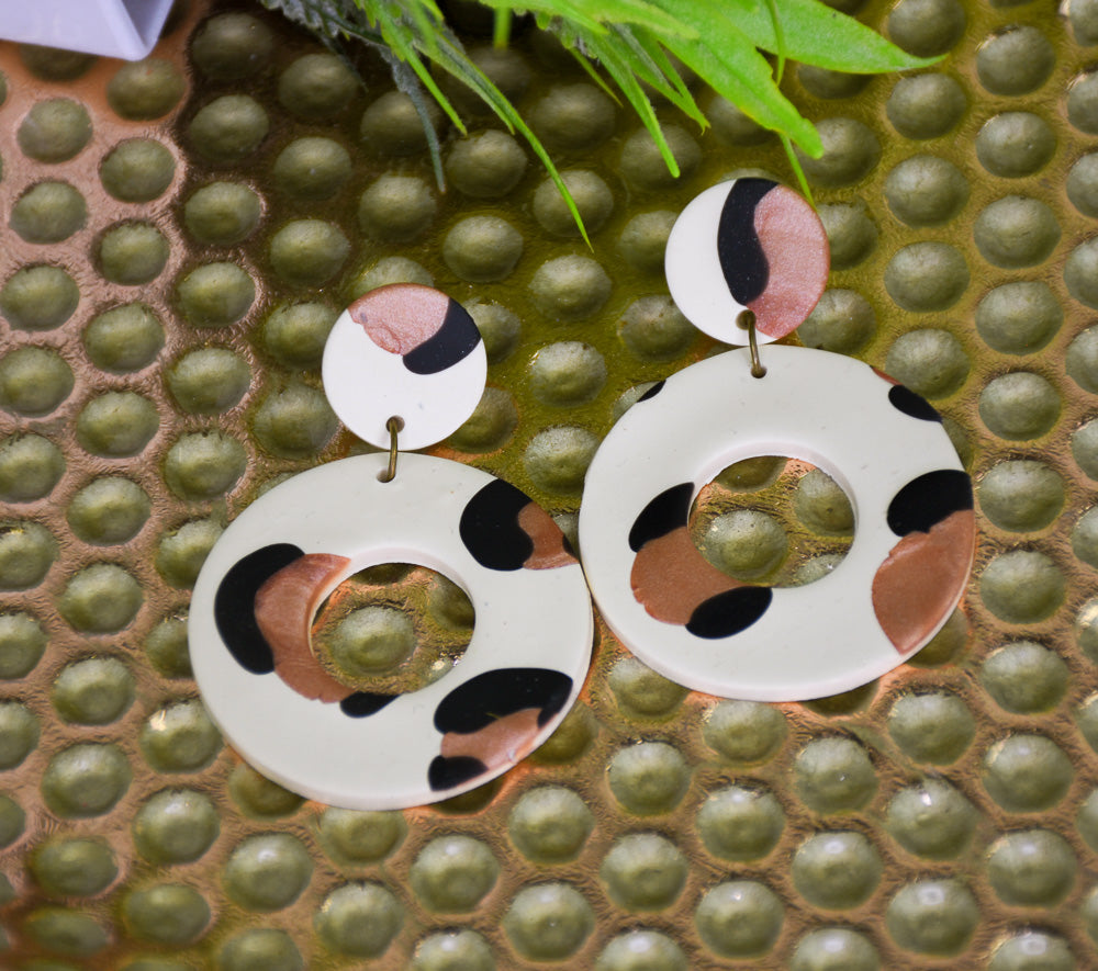 Sculpey Premo™ Animal Print Earrings