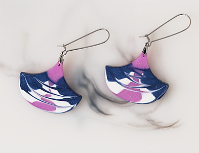 Liquid Sculpey® Marbled Morocco Earrings