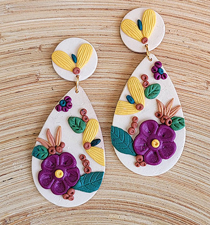 final image for Sculpey Soufflé™ Fall Colors Slab Earrings