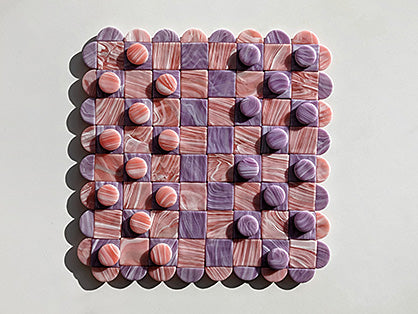 Sculpey Marbled Checkers Board Game