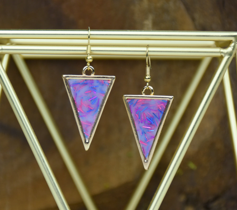Liquid Sculpey® Glittery Bezel Earrings