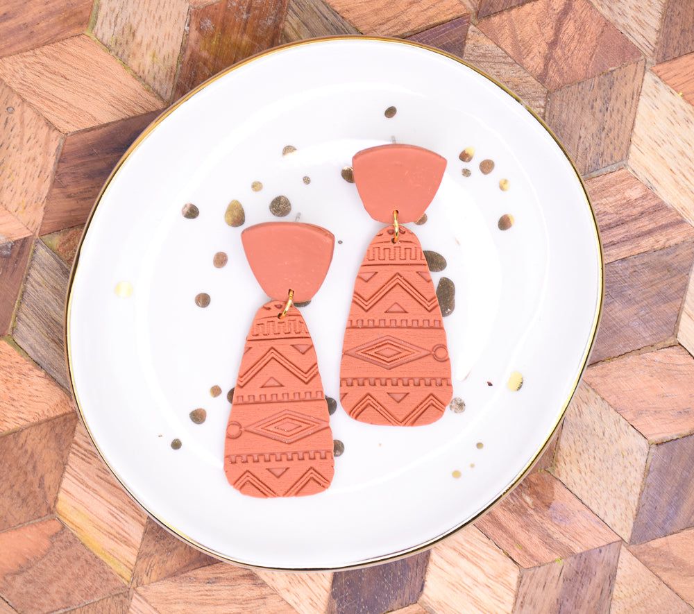 Sculpey Premo™ Sutton Slice Terra Cotta Earrings