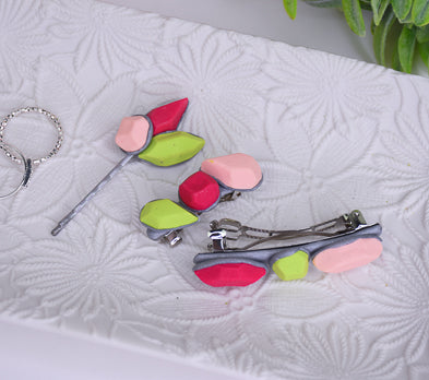 Final Image for Sculpey III® Jeweled Barrettes