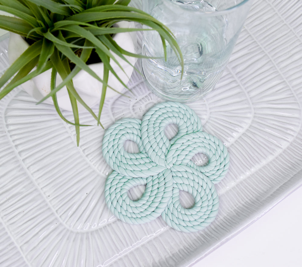 Sculpey Soufflé™ Woven Coaster