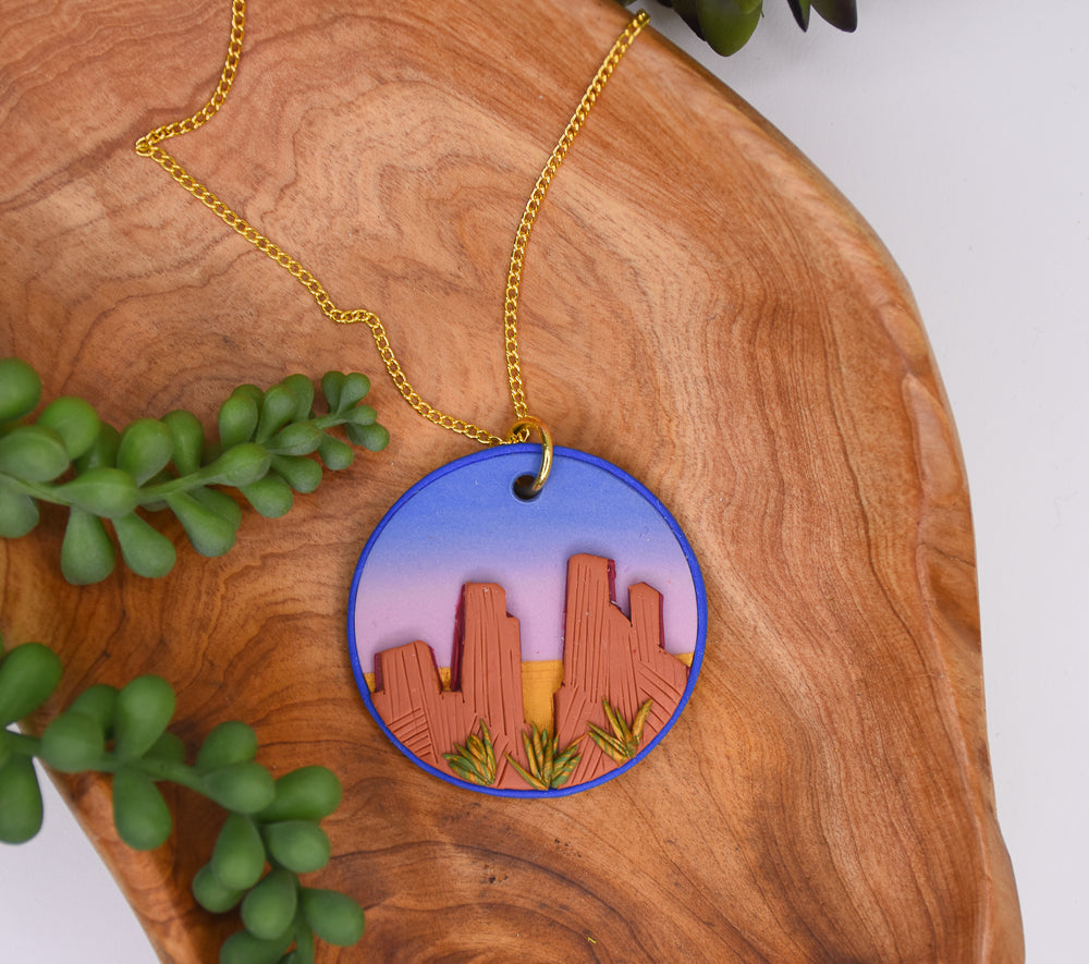 Sculpey Soufflé™ Canyon Pendant