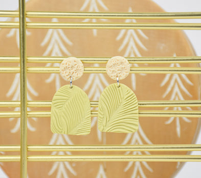 Sculpey Soufflé™ Hellenistic Textured Earrings