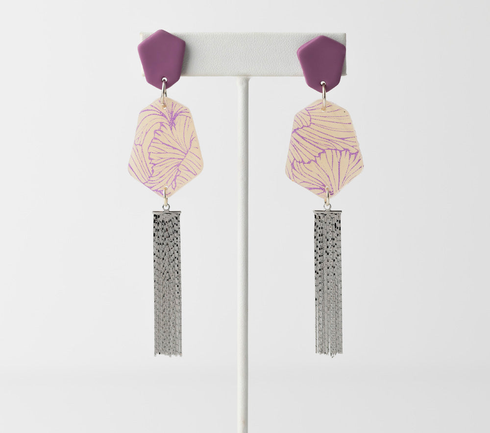 Sculpey Premo™ Translucent Silk Screen Earrings